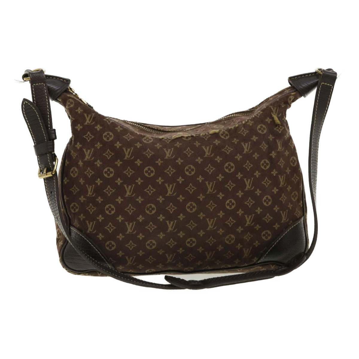 LOUIS VUITTON Monogram Mini Lin Boulogne 30 Shoulder Bag Brown M95225 bs3243