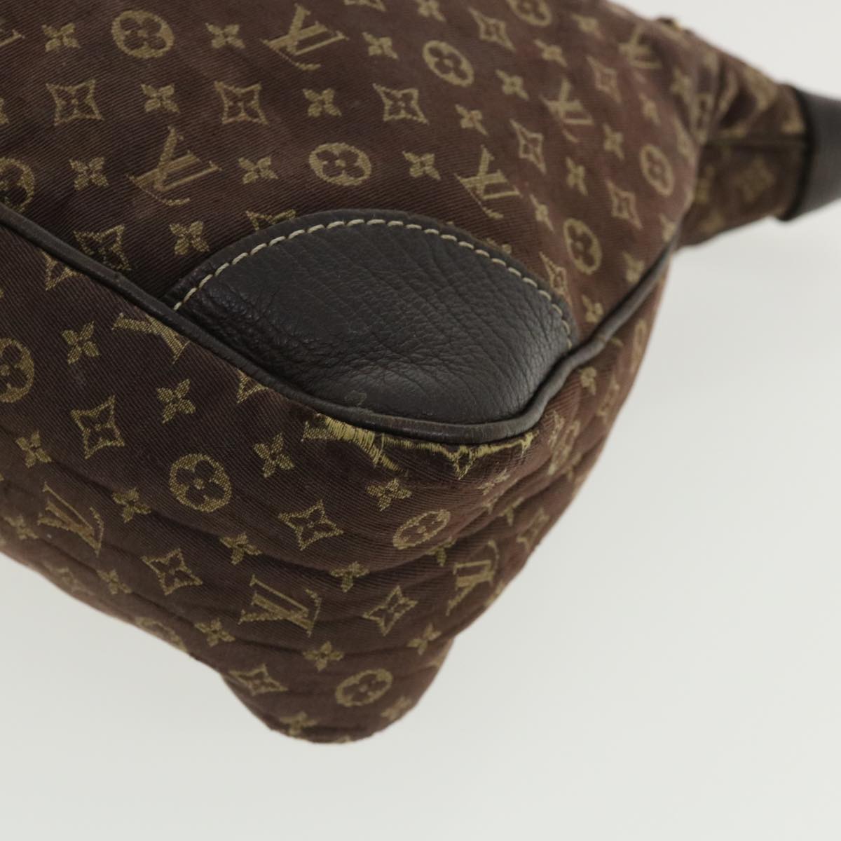 LOUIS VUITTON Monogram Mini Lin Boulogne 30 Shoulder Bag Brown M95225 bs3243