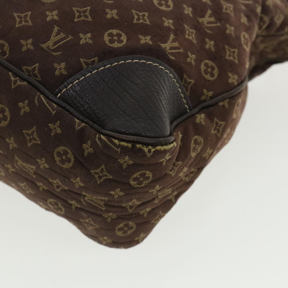 LOUIS VUITTON Monogram Mini Lin Boulogne 30 Shoulder Bag Brown M95225 bs3243