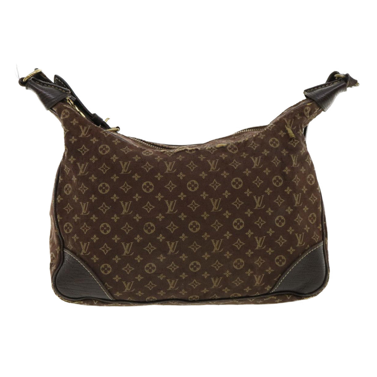 LOUIS VUITTON Monogram Mini Lin Boulogne 30 Shoulder Bag Brown M95225 bs3243