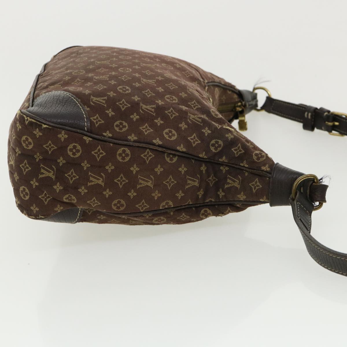 LOUIS VUITTON Monogram Mini Lin Boulogne 30 Shoulder Bag Brown M95225 bs3243