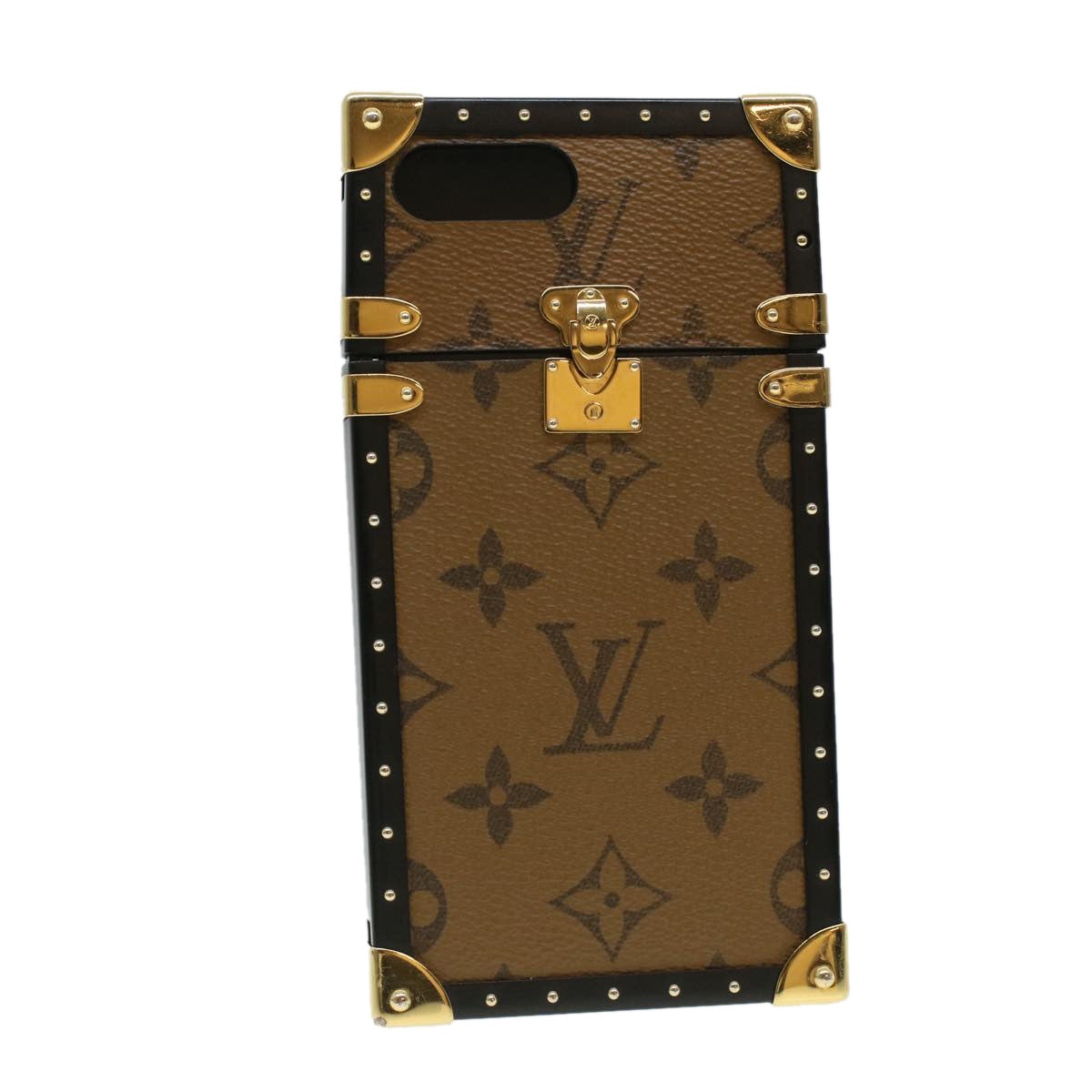 LOUIS VUITTON Monogram Eye Trunk iPhone Case iPhone7+ M64484 LV Auth bs3246