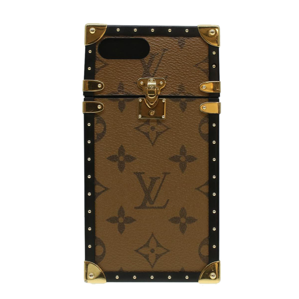 LOUIS VUITTON Monogram Eye Trunk iPhone Case iPhone7+ M64484 LV Auth bs3246