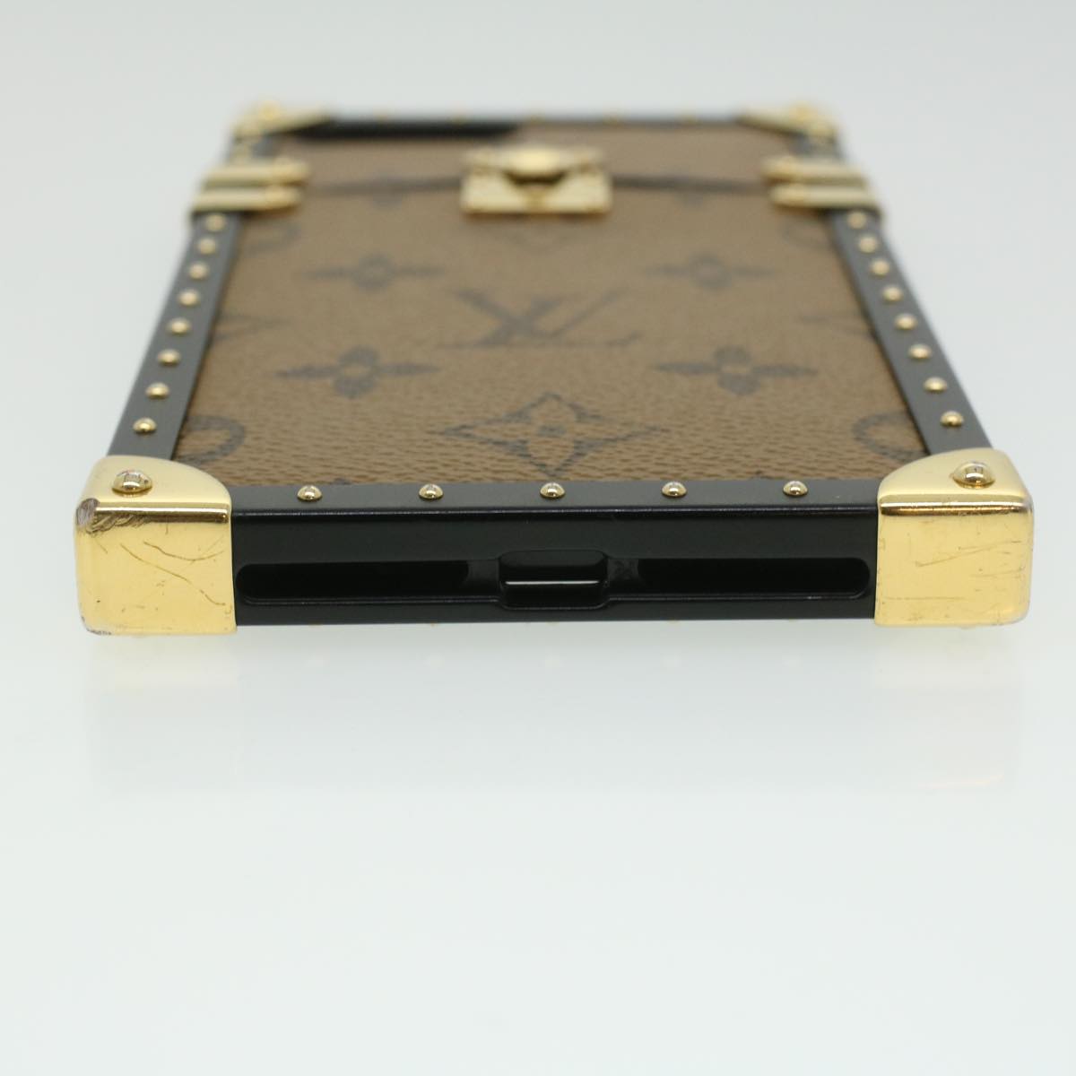 LOUIS VUITTON Monogram Eye Trunk iPhone Case iPhone7+ M64484 LV Auth bs3246