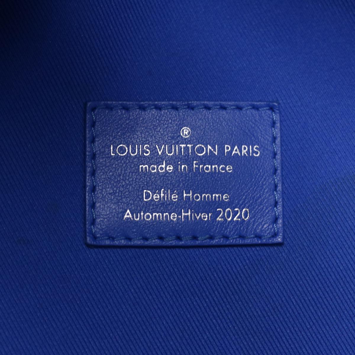 LOUIS VUITTON Monogram Crows Backpack multi-pocket Blue M45441 LV Auth bs3251A