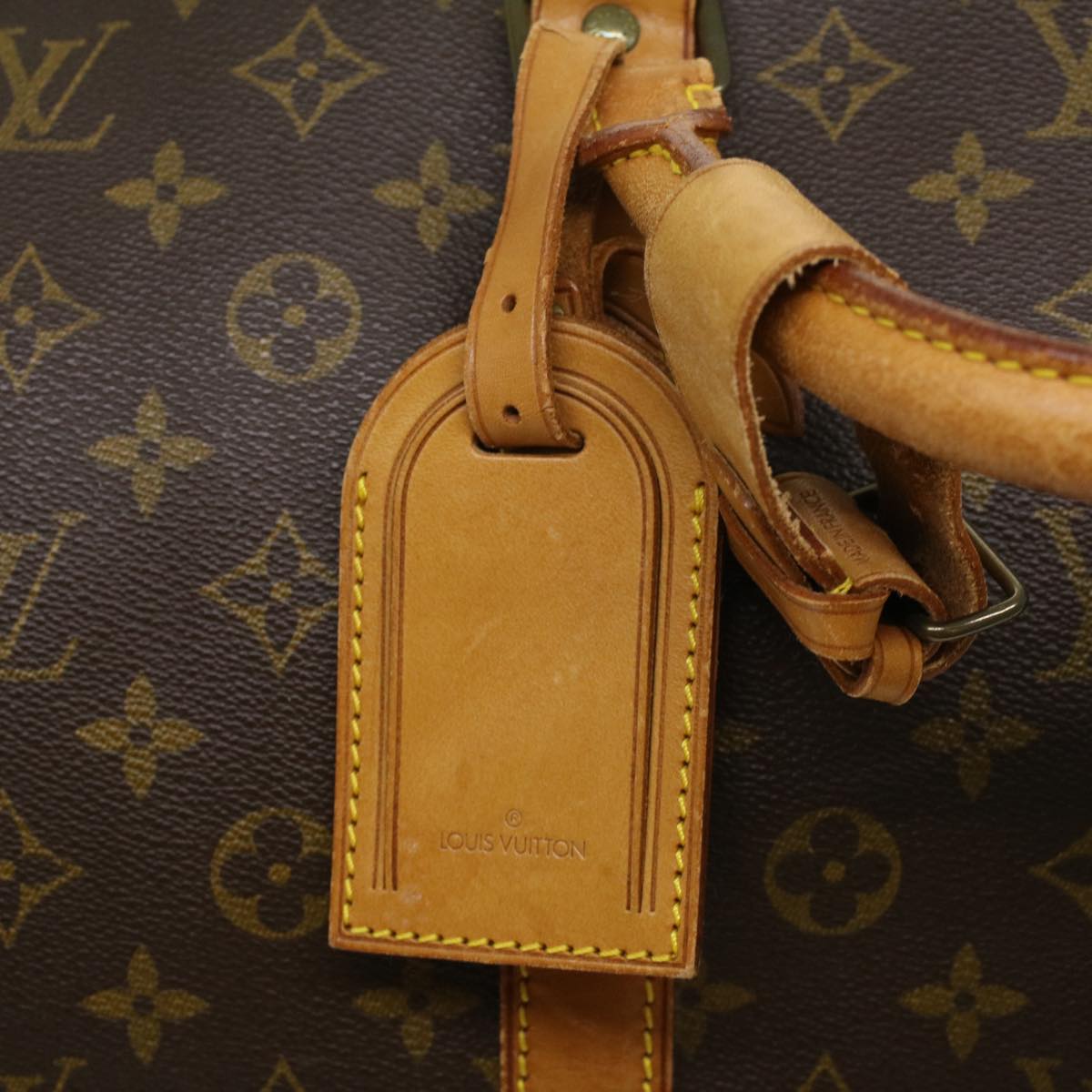 LOUIS VUITTON Monogram Keepall 60 Boston Bag M41422 LV Auth bs3258