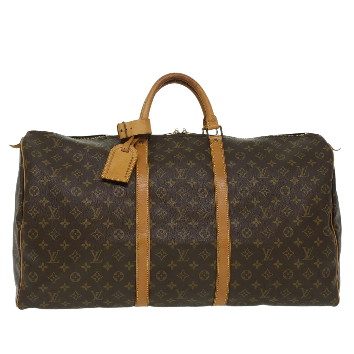 LOUIS VUITTON Monogram Keepall 60 Boston Bag M41422 LV Auth bs3258