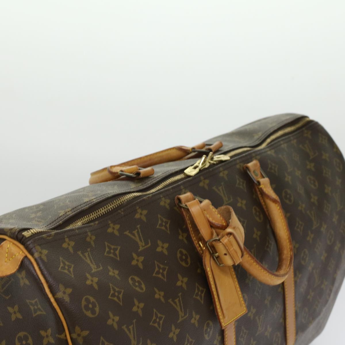 LOUIS VUITTON Monogram Keepall 60 Boston Bag M41422 LV Auth bs3258