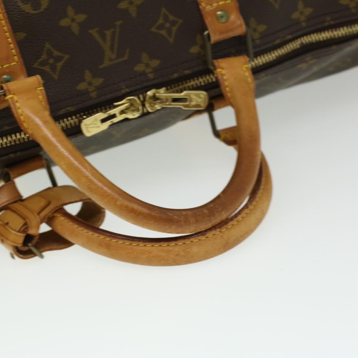 LOUIS VUITTON Monogram Keepall 60 Boston Bag M41422 LV Auth bs3258