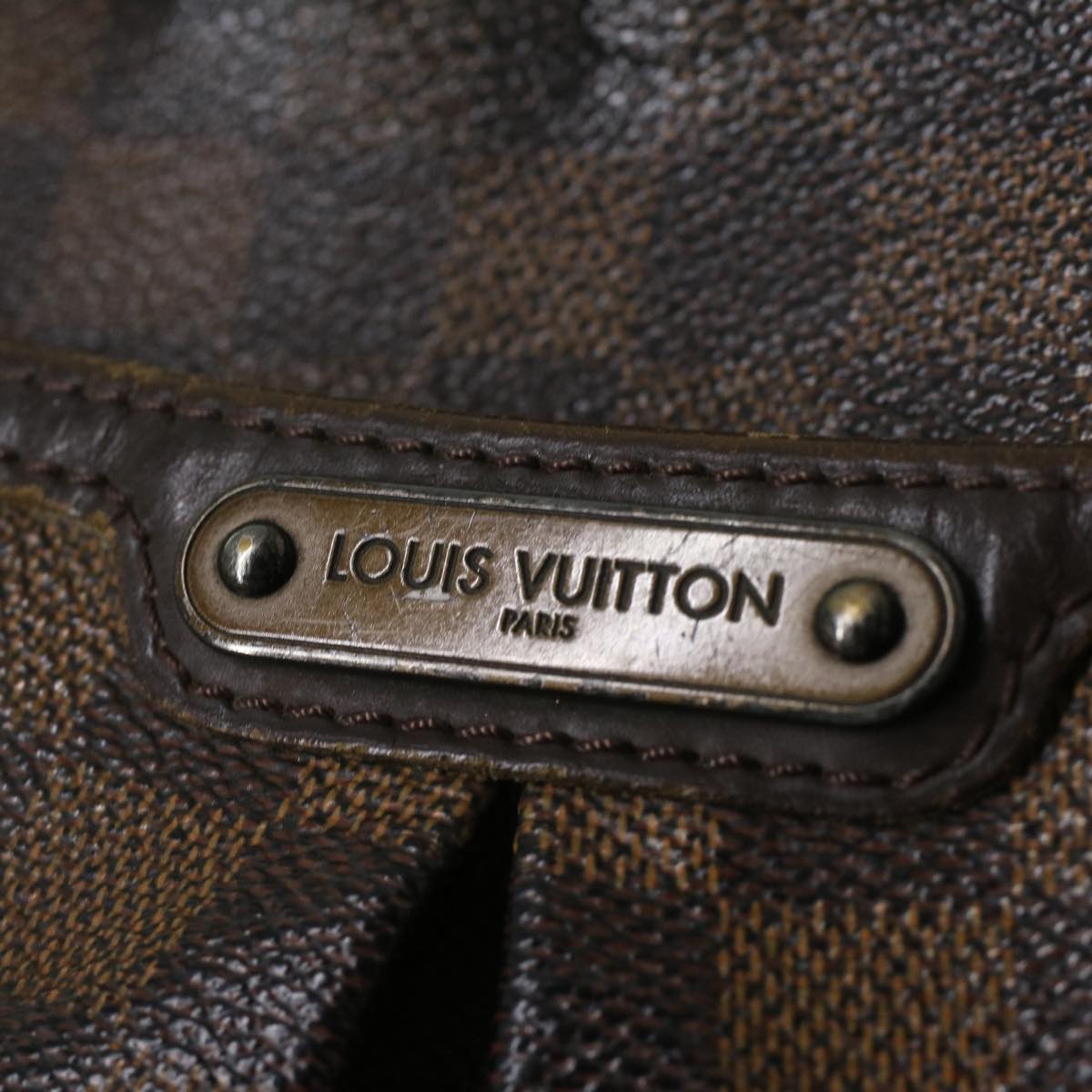 LOUIS VUITTON Damier Ebene Bloomsbury GM Shoulder Bag N42250 LV Auth bs3304