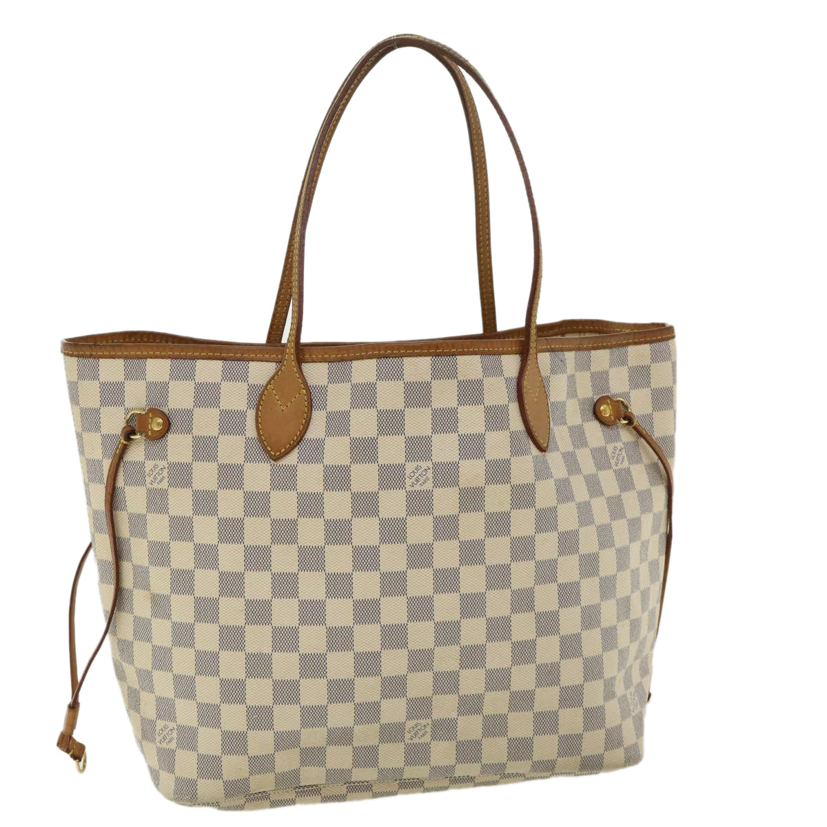 LOUIS VUITTON Damier Azur Neverfull MM Tote Bag N41605 LV Auth bs3414