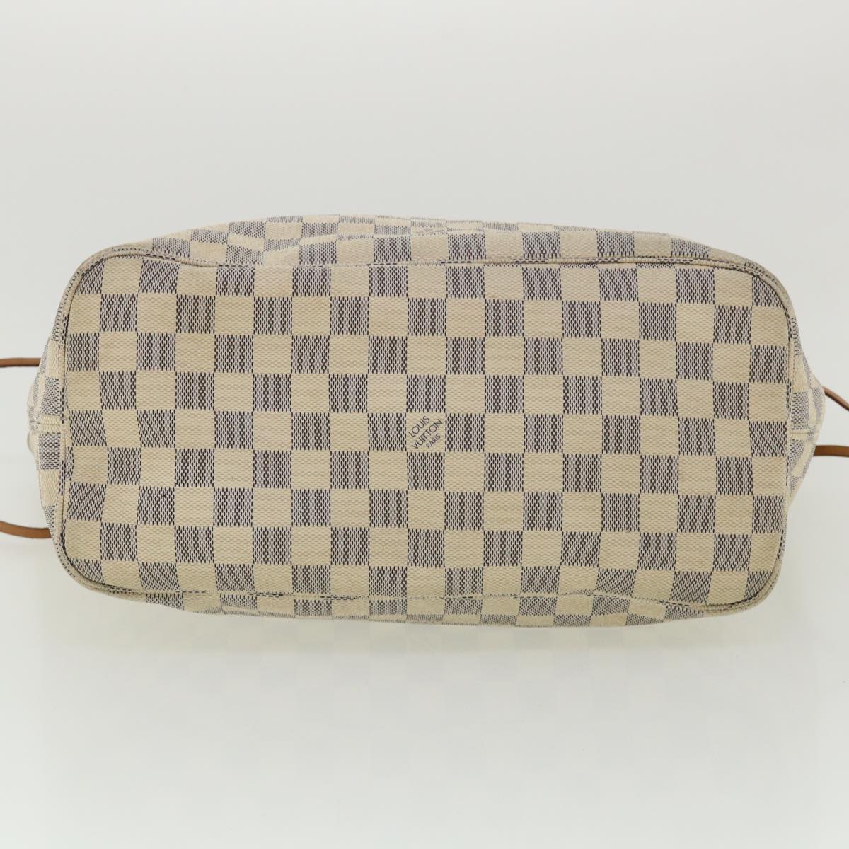 LOUIS VUITTON Damier Azur Neverfull MM Tote Bag N41605 LV Auth bs3414