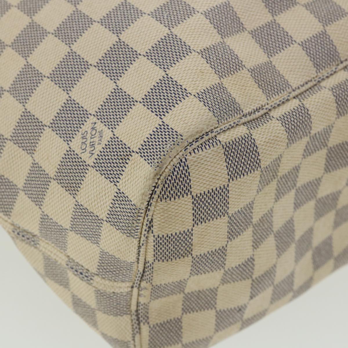 LOUIS VUITTON Damier Azur Neverfull MM Tote Bag N41605 LV Auth bs3414