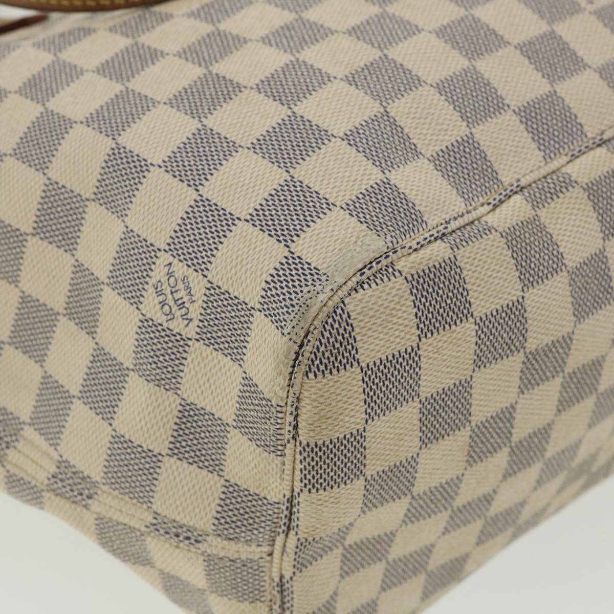 LOUIS VUITTON Damier Azur Neverfull MM Tote Bag N41605 LV Auth bs3414