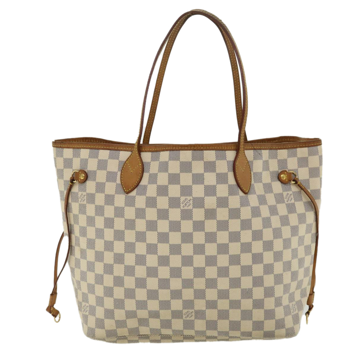 LOUIS VUITTON Damier Azur Neverfull MM Tote Bag N41605 LV Auth bs3414