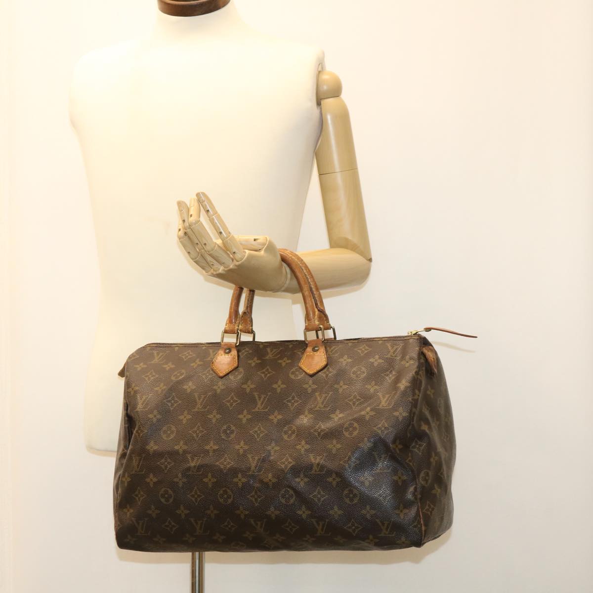 LOUIS VUITTON Monogram Speedy 40 Hand Bag M41522 LV Auth bs3450