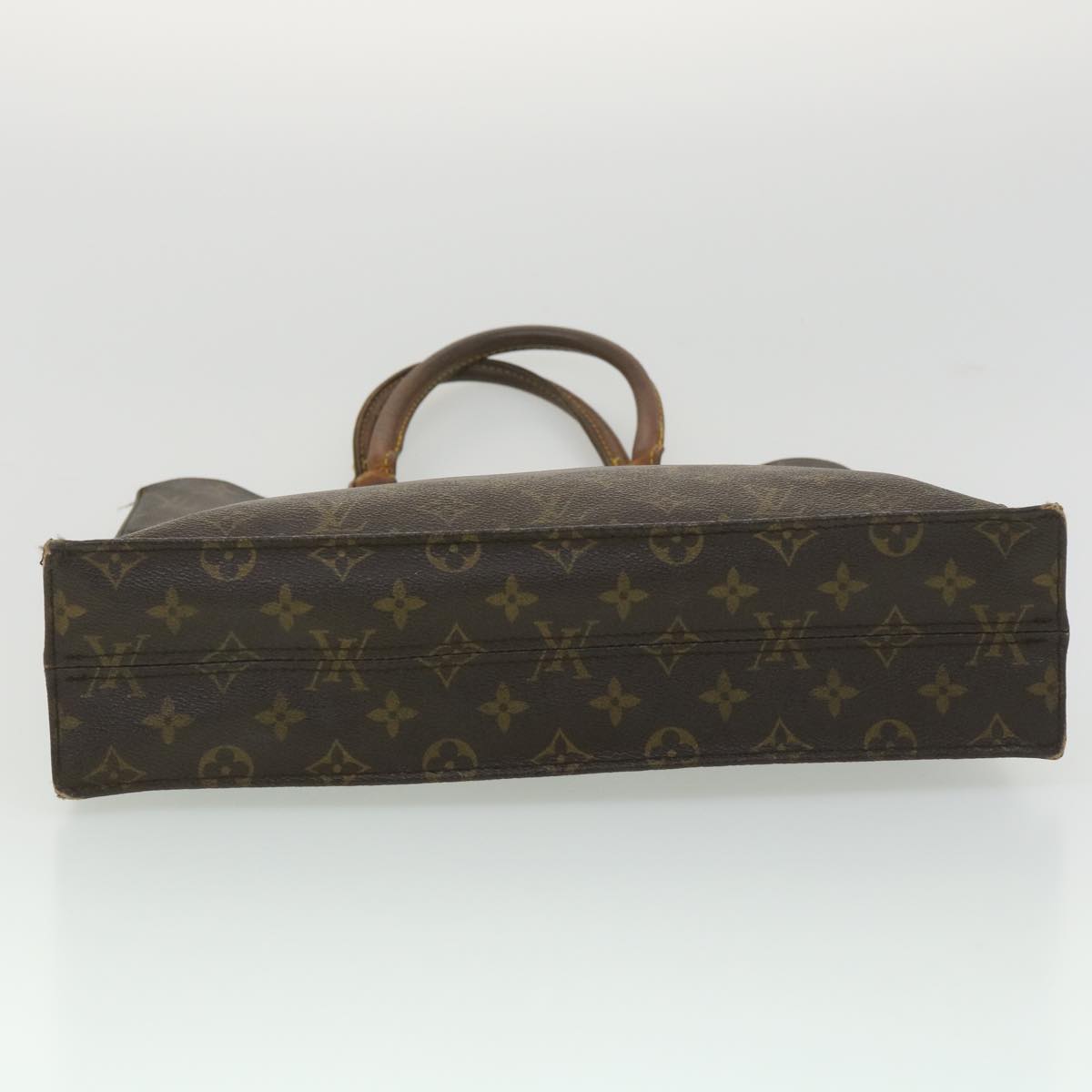 LOUIS VUITTON Monogram Sac Plat Hand Bag M51140 LV Auth bs3453