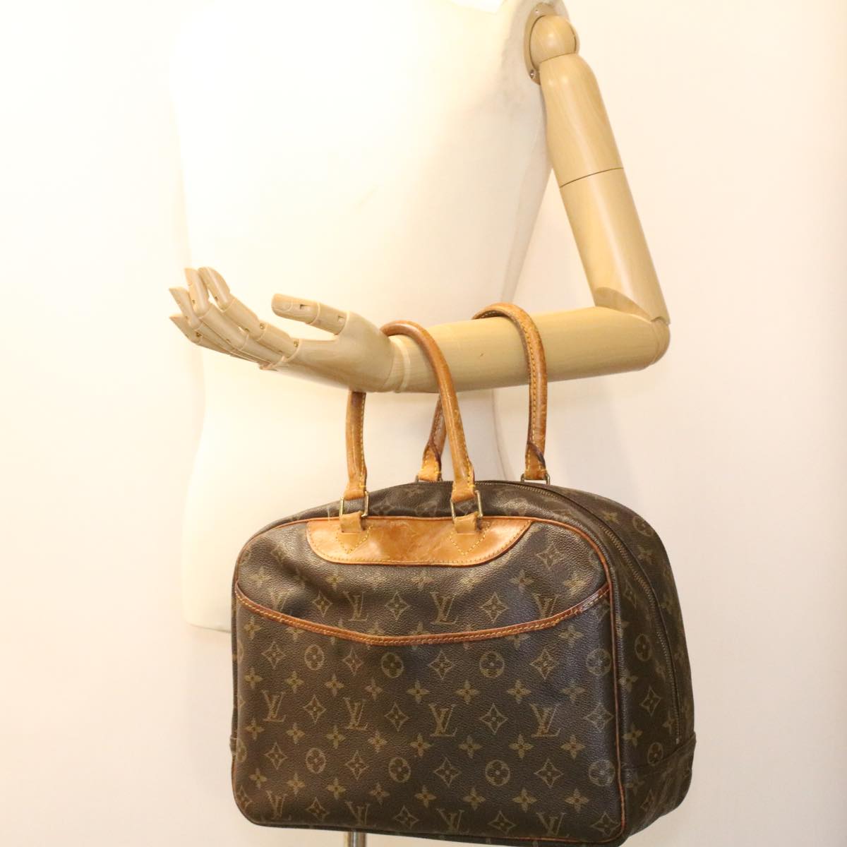 LOUIS VUITTON Monogram Deauville Hand Bag M47270 LV Auth bs3504