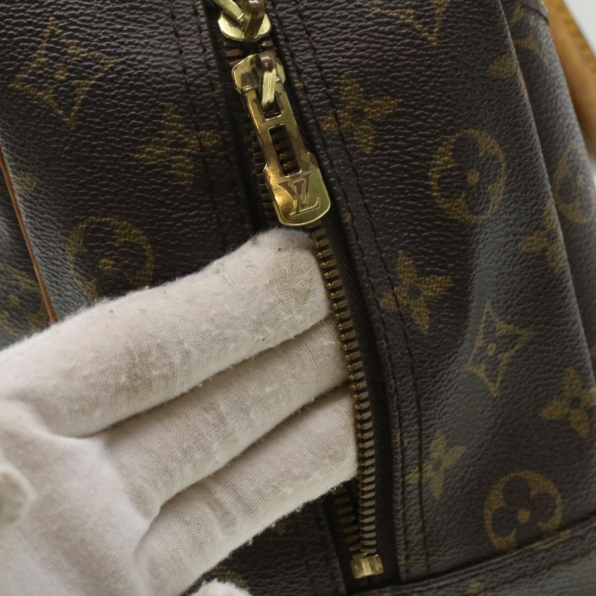 LOUIS VUITTON Monogram Deauville Hand Bag M47270 LV Auth bs3504