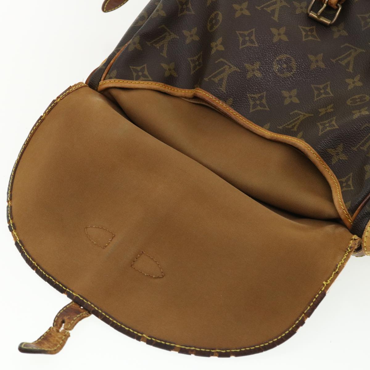 LOUIS VUITTON Monogram Saumur 30 Shoulder Bag M42256 LV Auth bs3518