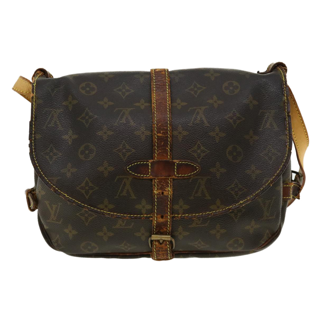 LOUIS VUITTON Monogram Saumur 30 Shoulder Bag M42256 LV Auth bs3518 - 0