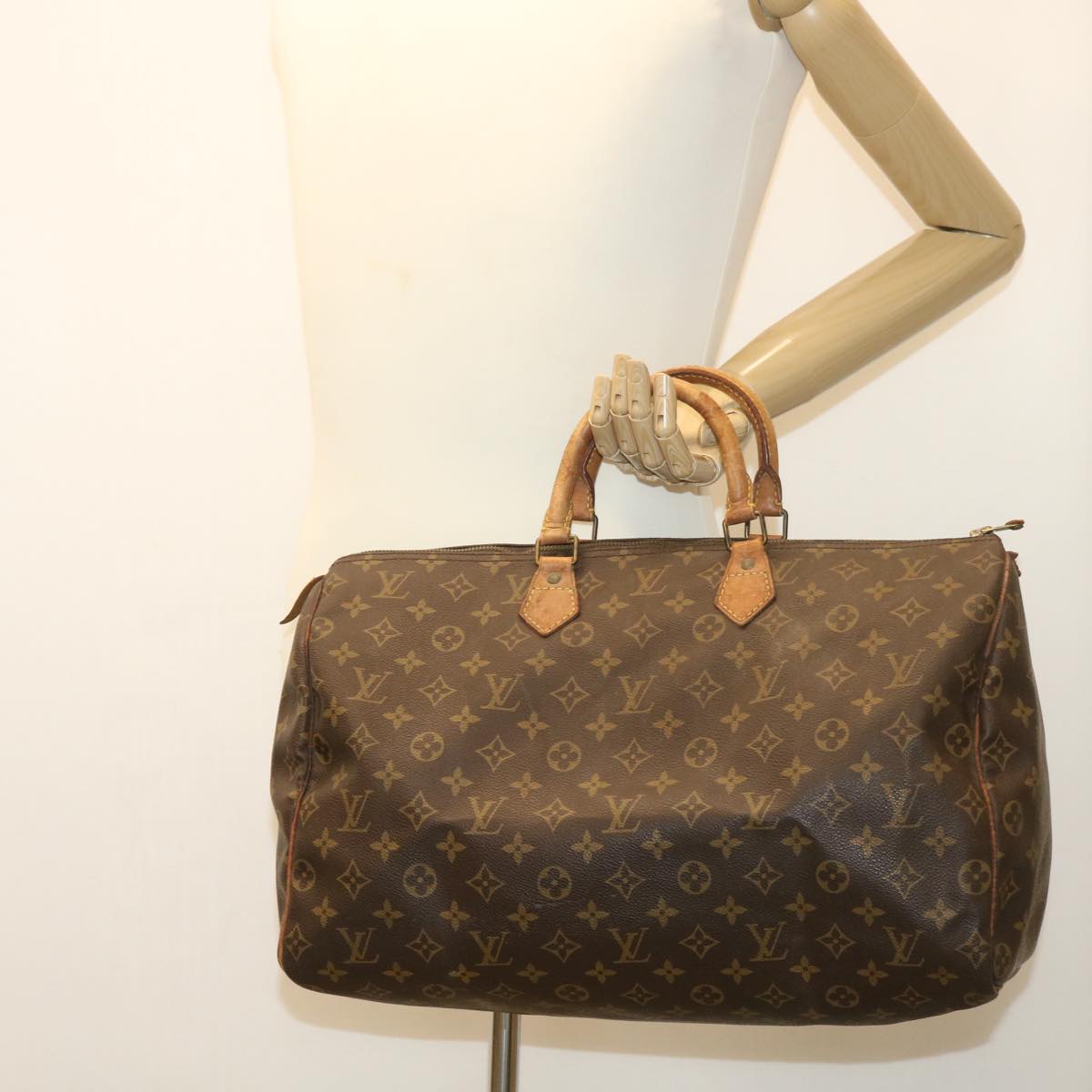 LOUIS VUITTON Monogram Speedy 40 Hand Bag M41522 LV Auth bs3563