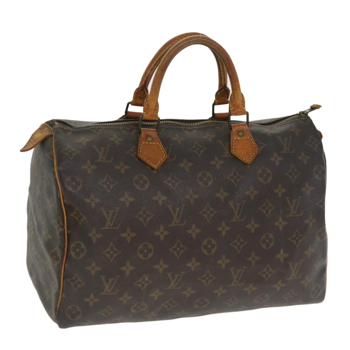 LOUIS VUITTON Monogram Speedy 35 Hand Bag M41524 LV Auth bs3618