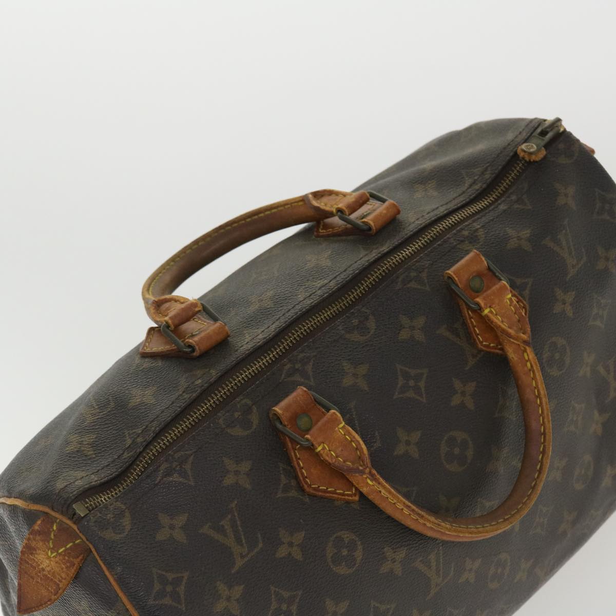 LOUIS VUITTON Monogram Speedy 35 Hand Bag M41524 LV Auth bs3618