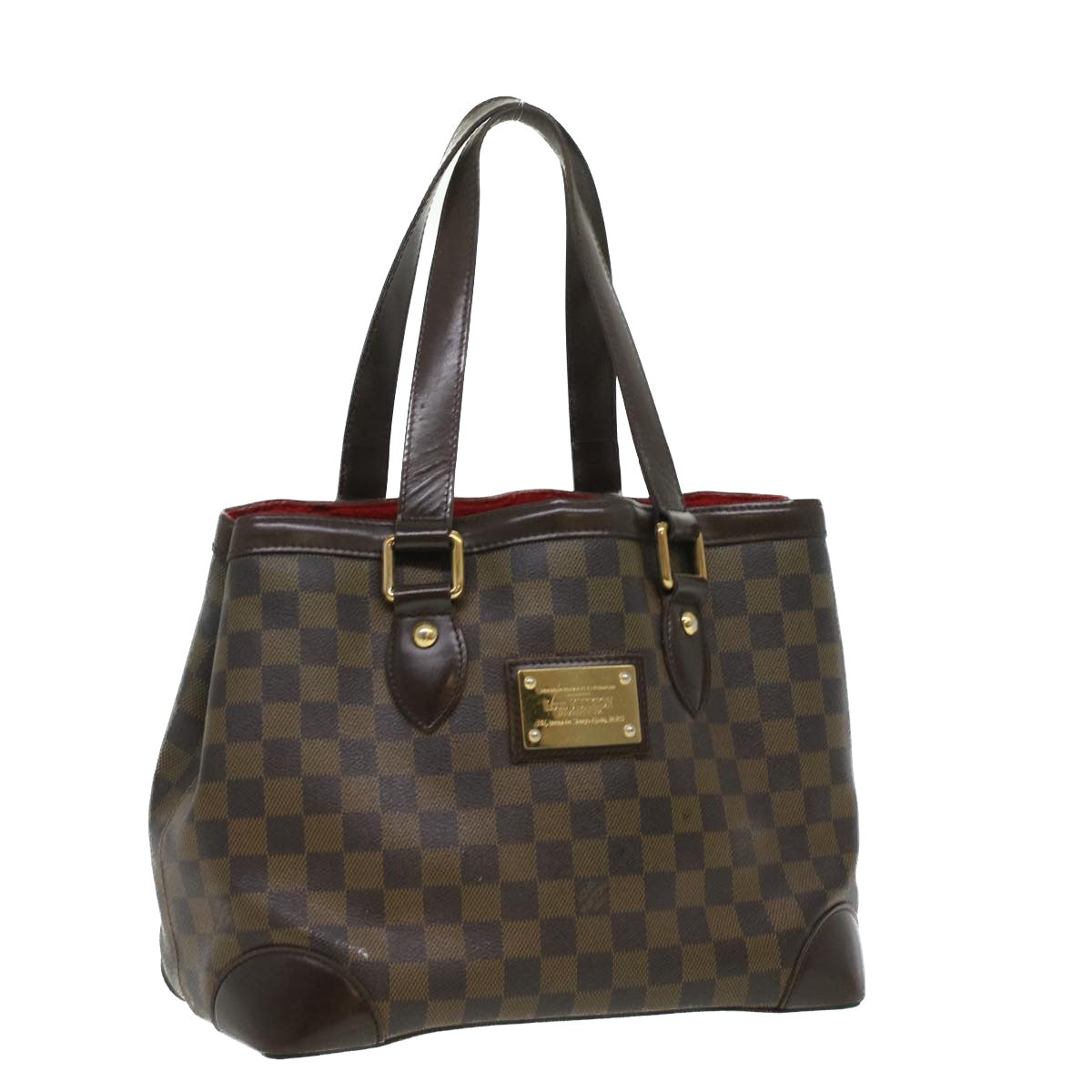 LOUIS VUITTON Damier Ebene Hampstead MM Tote Bag N51204 LV Auth bs3619