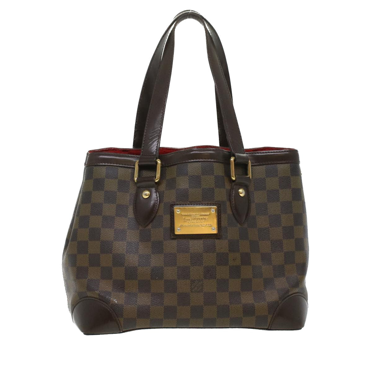 LOUIS VUITTON Damier Ebene Hampstead MM Tote Bag N51204 LV Auth bs3619