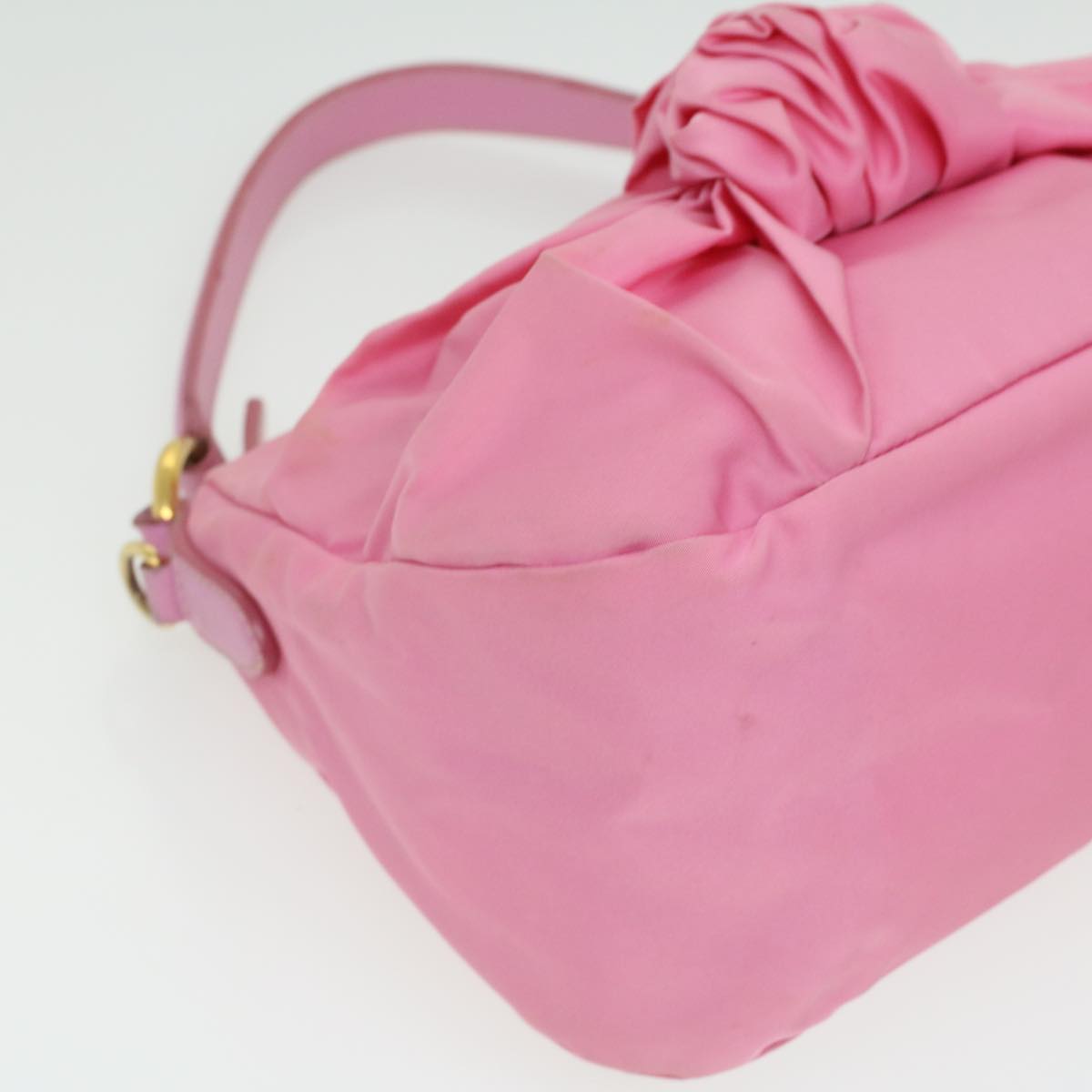PRADA Shoulder Bag Nylon Pink Auth bs3632