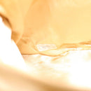 CHANEL Striped Matelasse Chain Shoulder Bag Canvas White Gray CC Auth bs3642-11