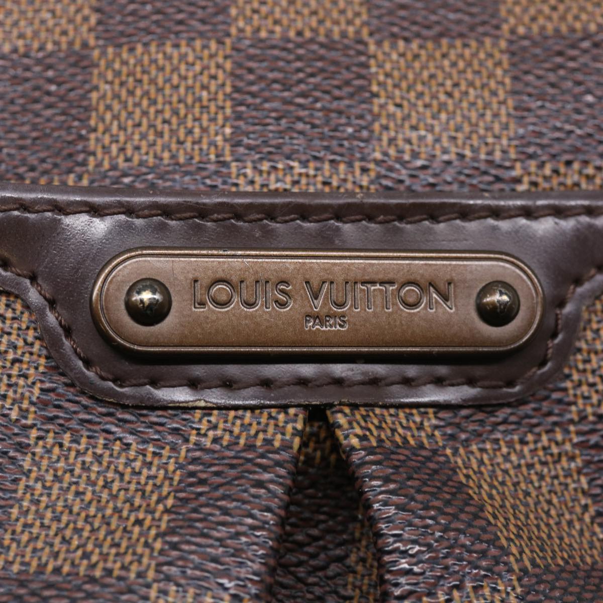 LOUIS VUITTON Damier Ebene Bloomsbury PM Shoulder Bag N42251 LV Auth bs3679