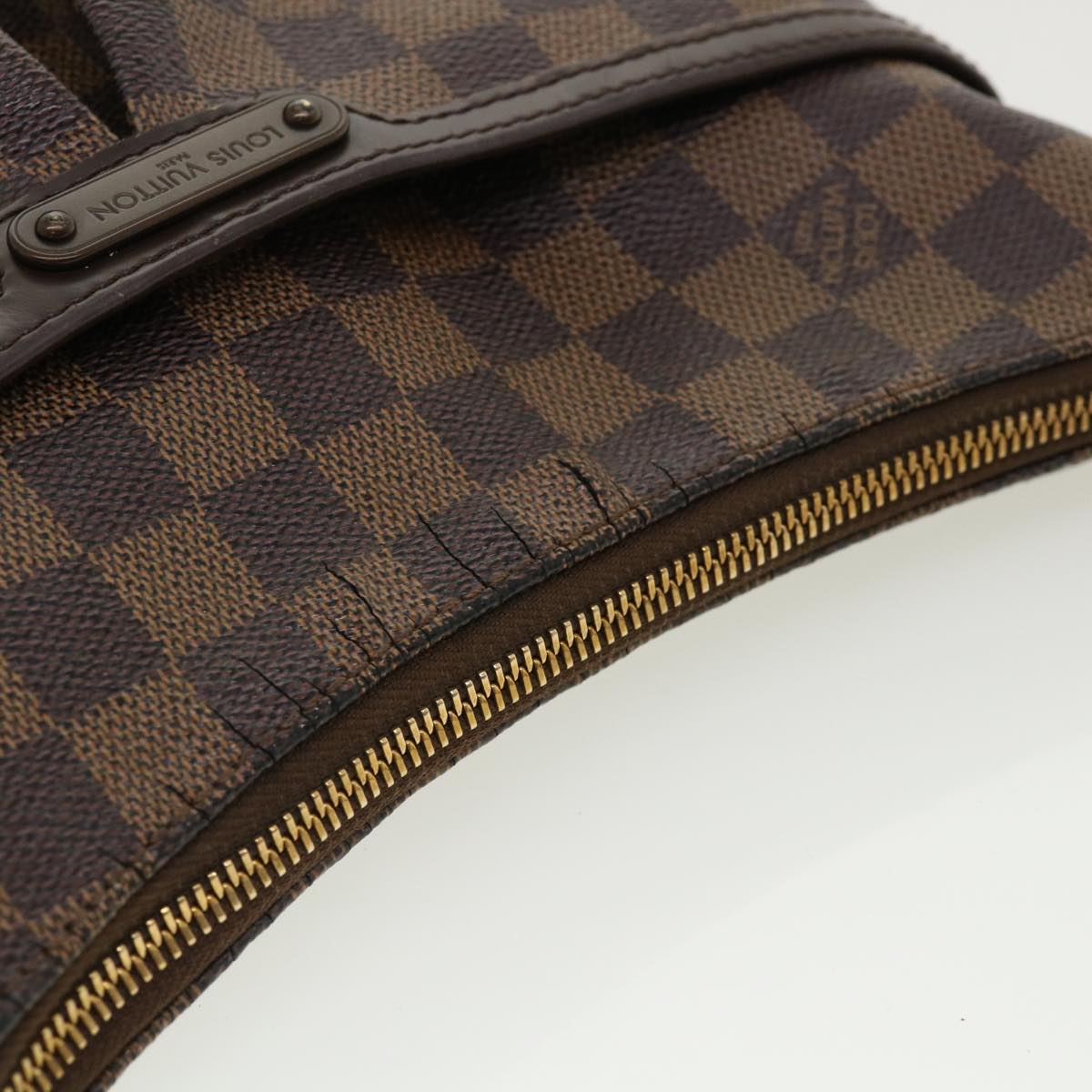 LOUIS VUITTON Damier Ebene Bloomsbury PM Shoulder Bag N42251 LV Auth bs3679