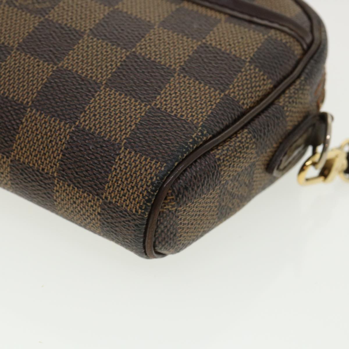 LOUIS VUITTON Damier Ebene Pochette Ipanema Shoulder Bag N51296 LV Auth bs3684