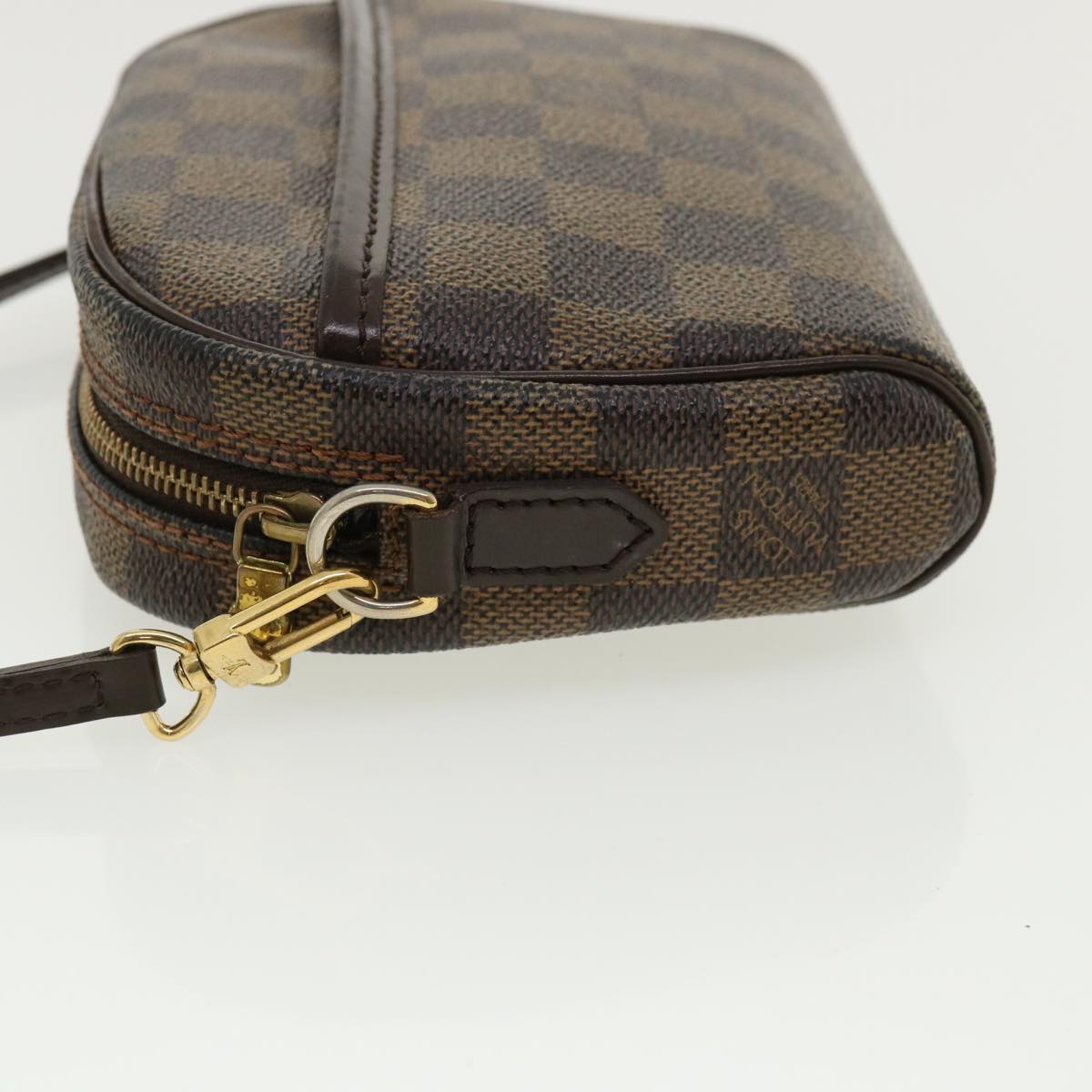 LOUIS VUITTON Damier Ebene Pochette Ipanema Shoulder Bag N51296 LV Auth bs3684