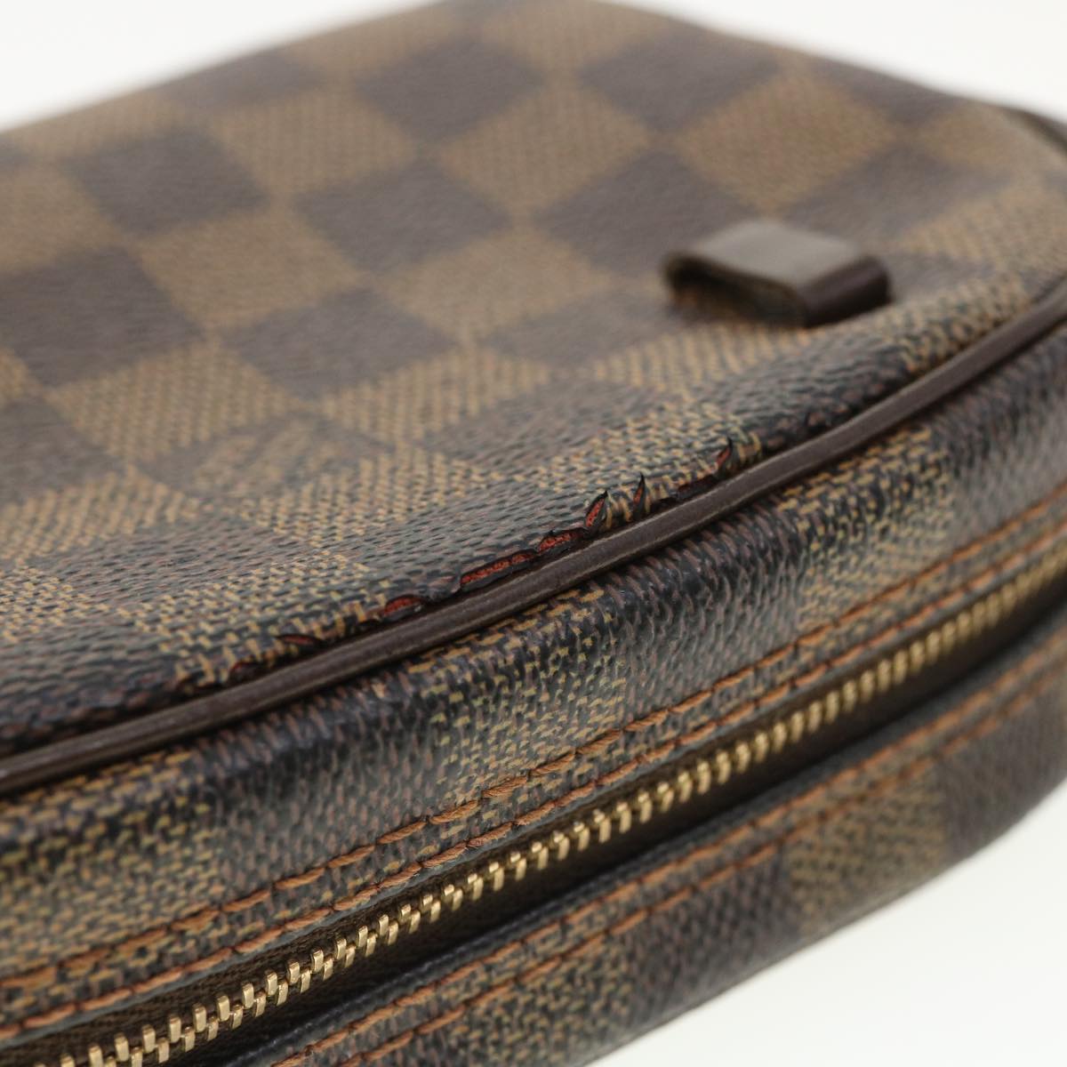 LOUIS VUITTON Damier Ebene Pochette Ipanema Shoulder Bag N51296 LV Auth bs3684