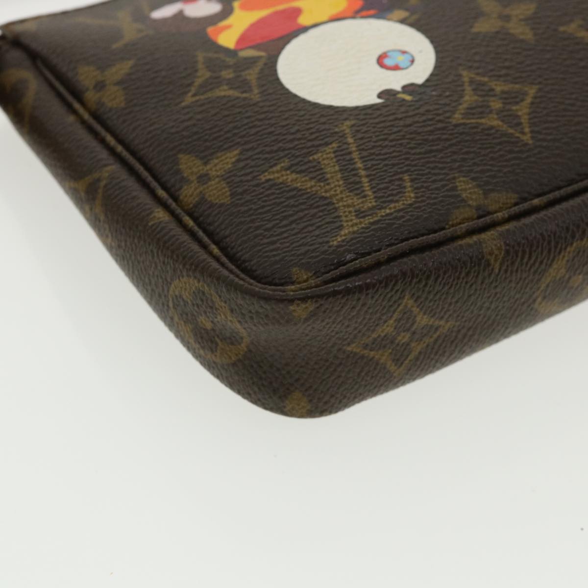 LOUIS VUITTON Monogram Panda Pochette Accessoires Pouch M51981 LV Auth bs3685