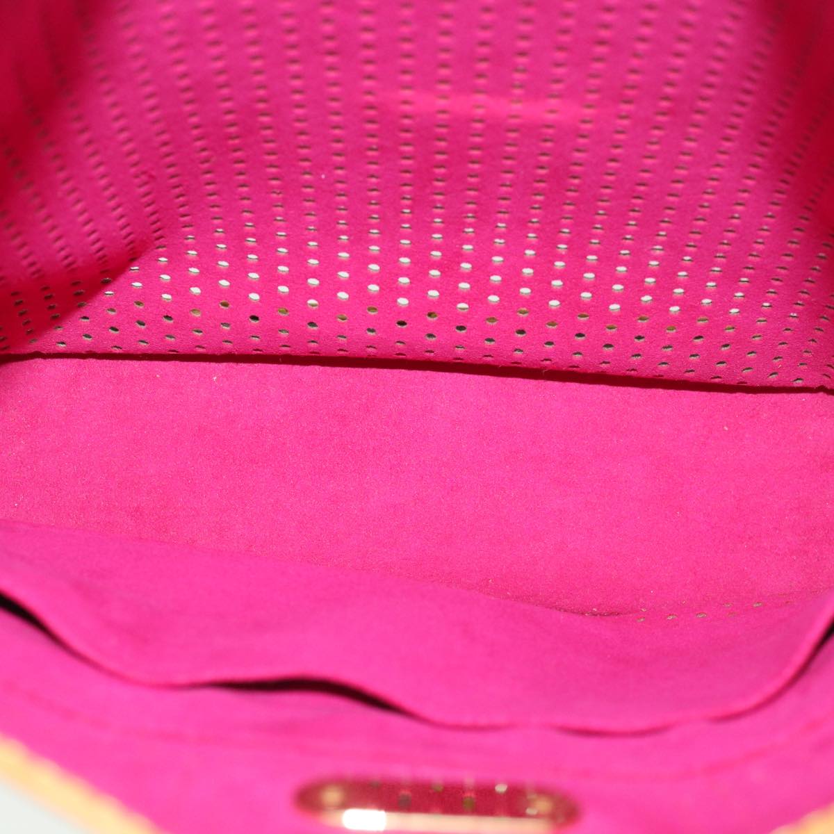 LOUIS VUITTON Monogram Perfo Musette Shoulder Bag Fuchsia Pink M95172 LV bs3689