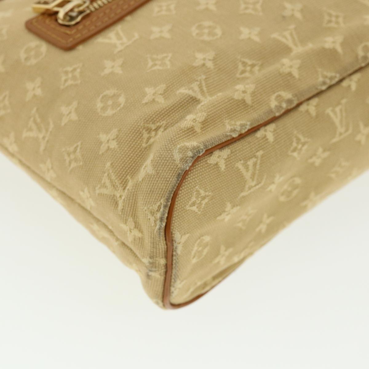 LOUIS VUITTON Monogram Mini Lucille PM Hand Bag Beige M92684 LV Auth bs3768