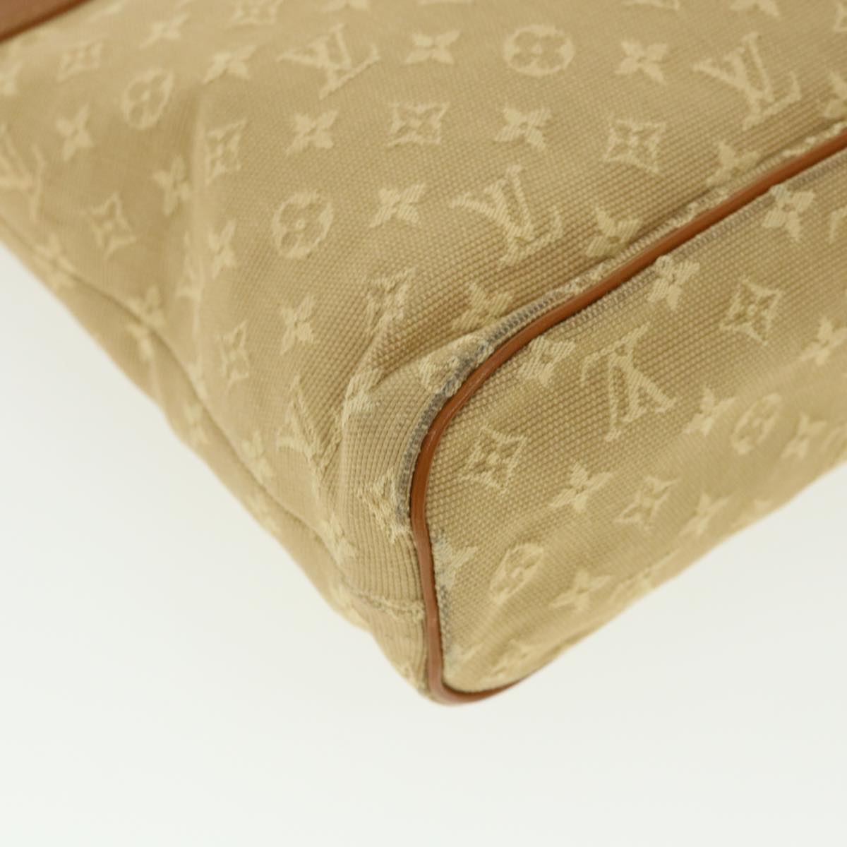 LOUIS VUITTON Monogram Mini Lucille PM Hand Bag Beige M92684 LV Auth bs3768