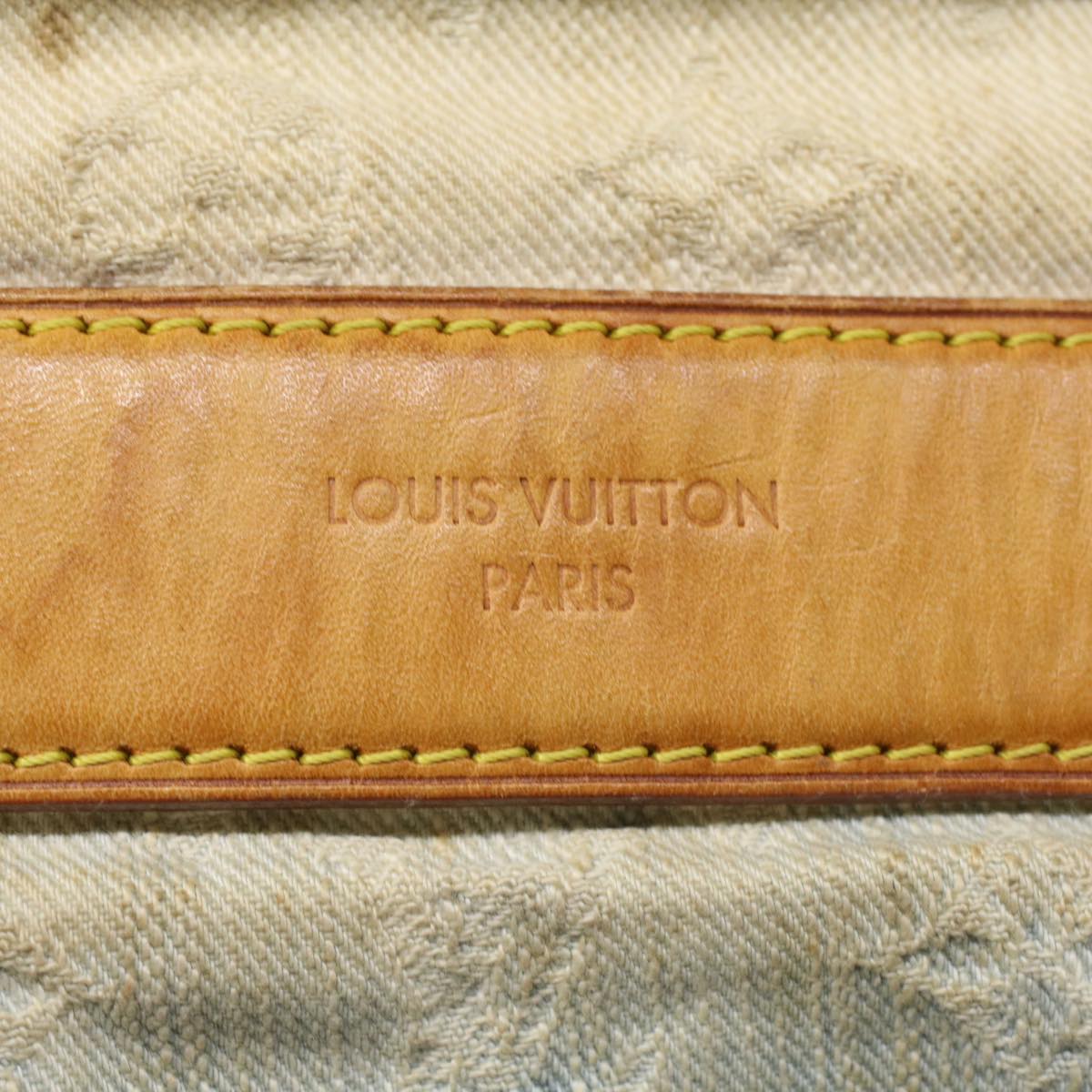 LOUIS VUITTON Monogram Denim Sunshine Shoulder Bag Blue M93182 LV Auth bs3775