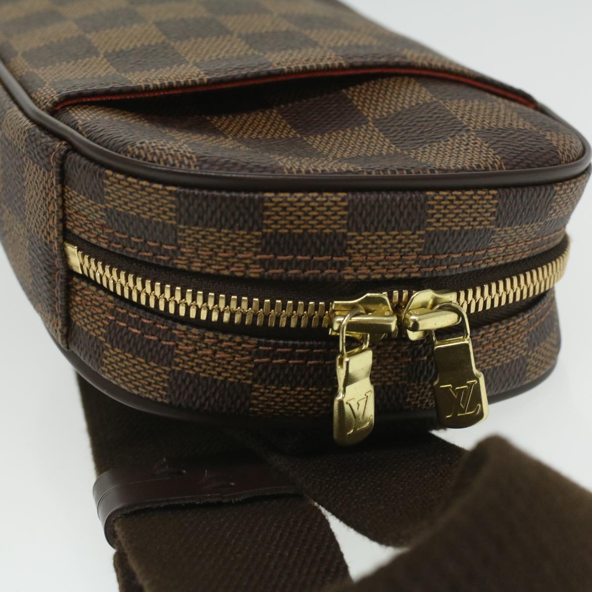 LOUIS VUITTON Damier Ebene Pochette Gange Shoulder Bag N51994 LV Auth bs3790A