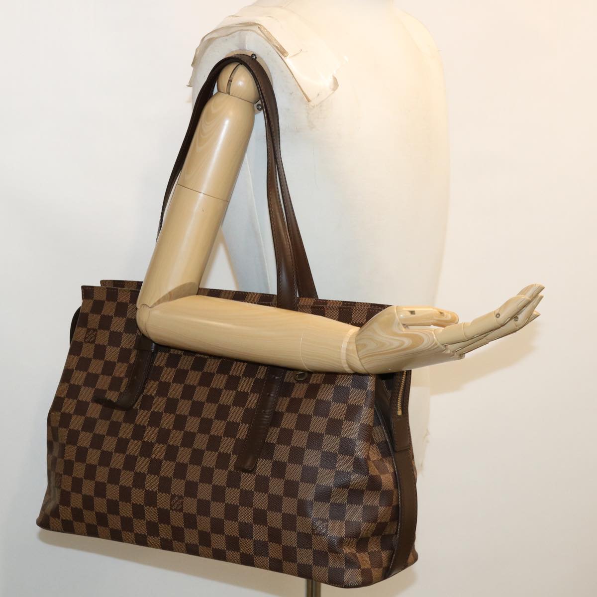 LOUIS VUITTON Damier Ebene Chelsea Tote Bag N51119 LV Auth bs3791