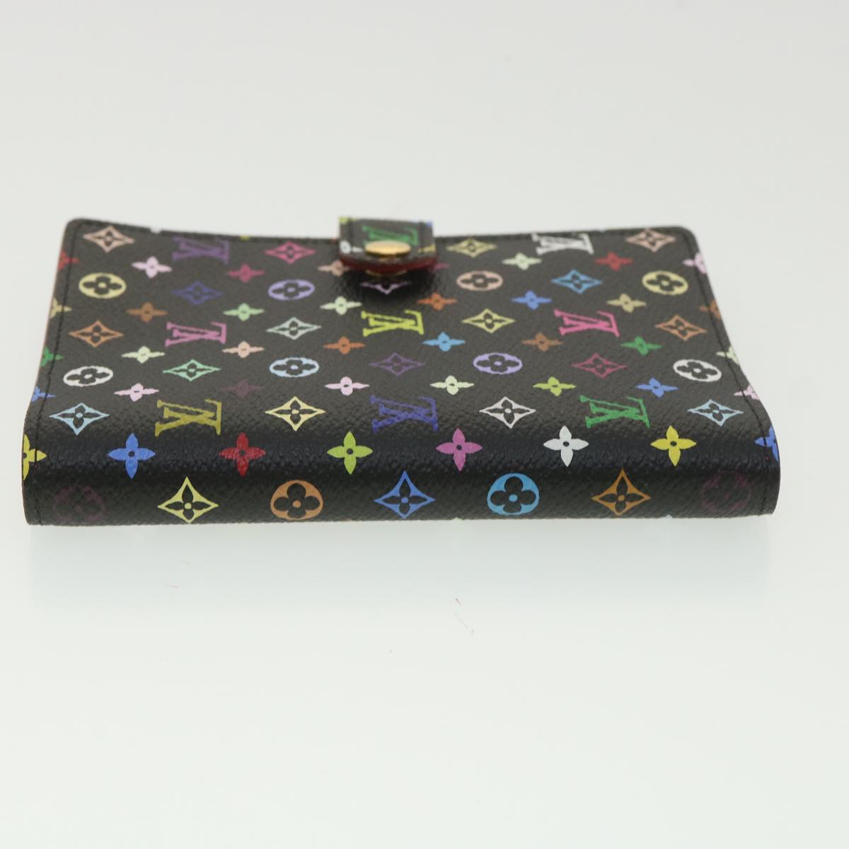 LOUIS VUITTON Multicolor Agenda PM Day Planner Cover Noir R20895 LV Auth bs3800