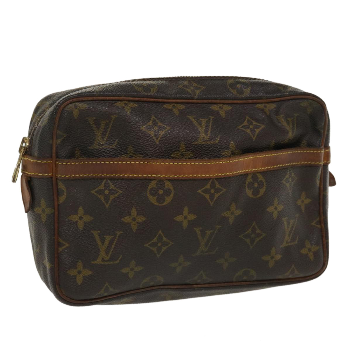 LOUIS VUITTON Monogram Compiegne 23 Clutch Bag M51847 LV Auth bs3808