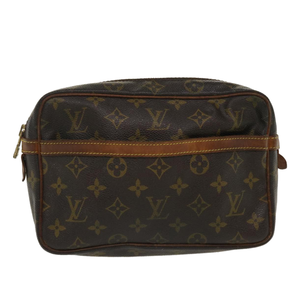 LOUIS VUITTON Monogram Compiegne 23 Clutch Bag M51847 LV Auth bs3808