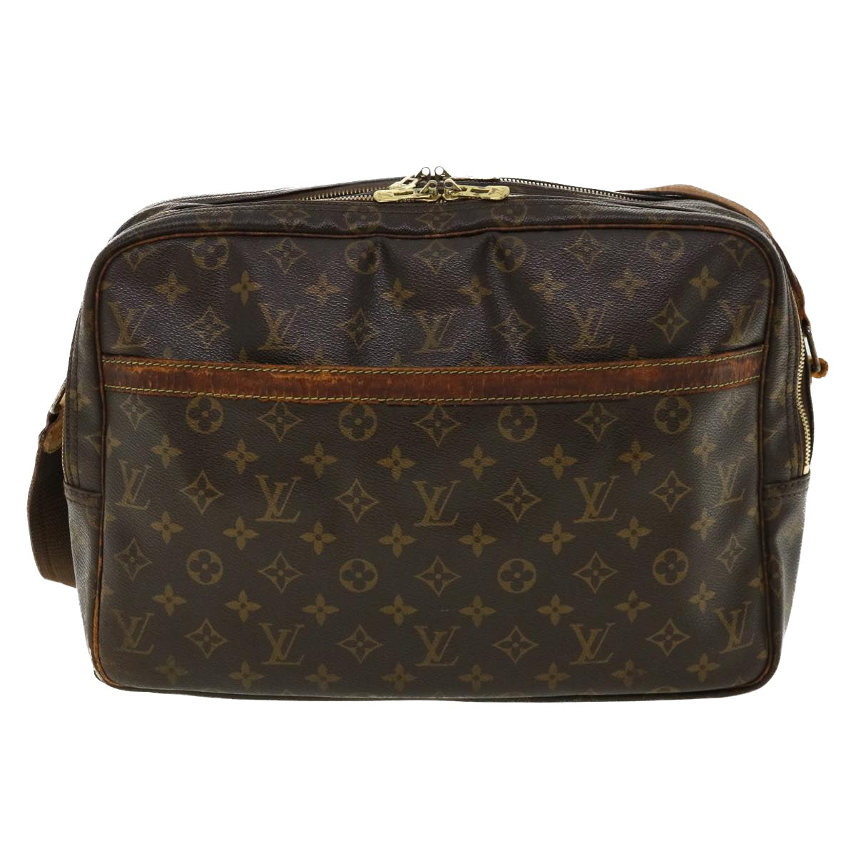 LOUIS VUITTON Monogram Reporter GM Shoulder Bag M45252 LV Auth bs3817