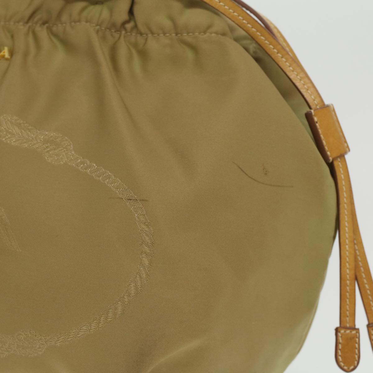 PRADA Shoulder Bag Nylon Khaki Auth bs3848 - 0