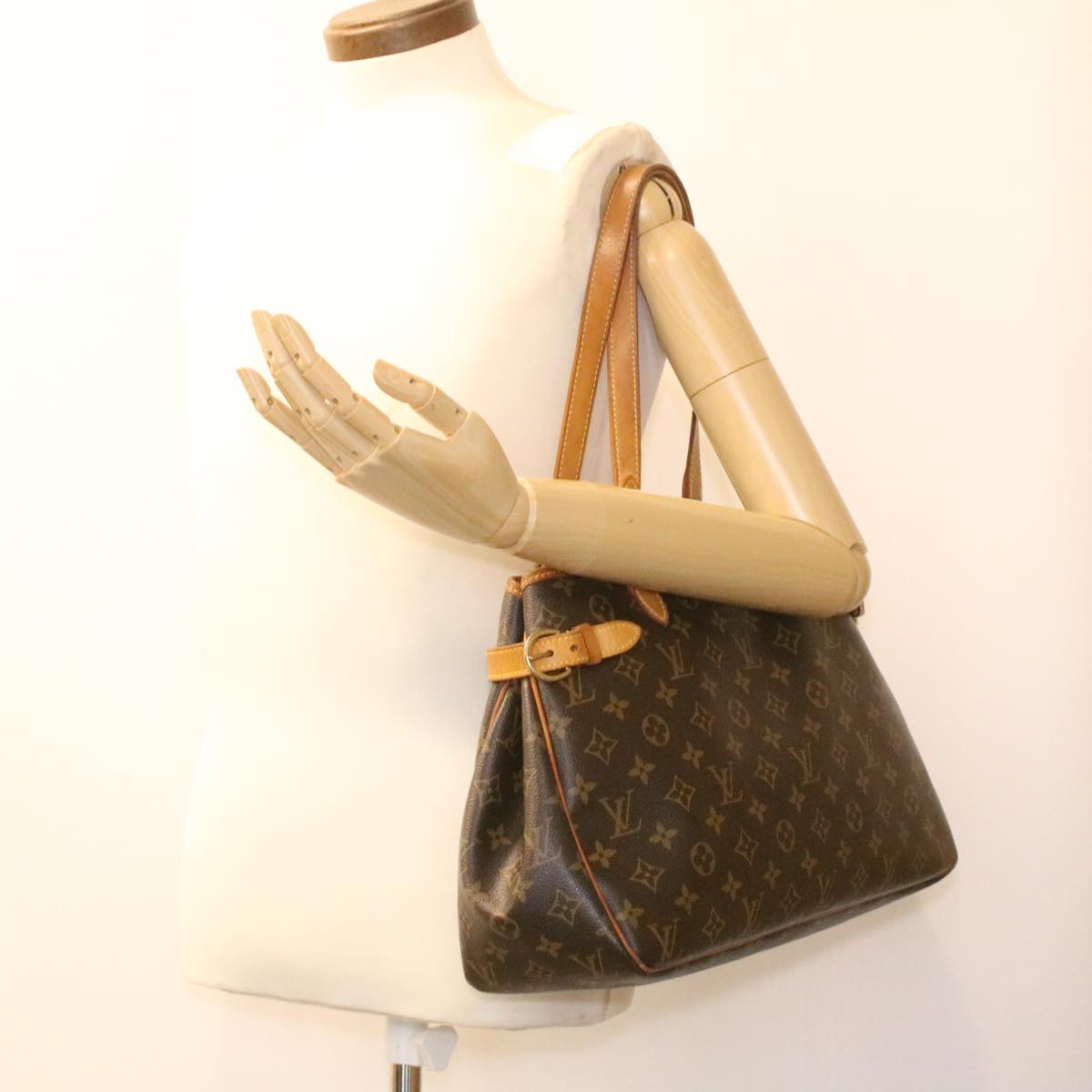 LOUIS VUITTON Monogram Batignolles Horizontal Tote Bag M51154 LV Auth bs3852